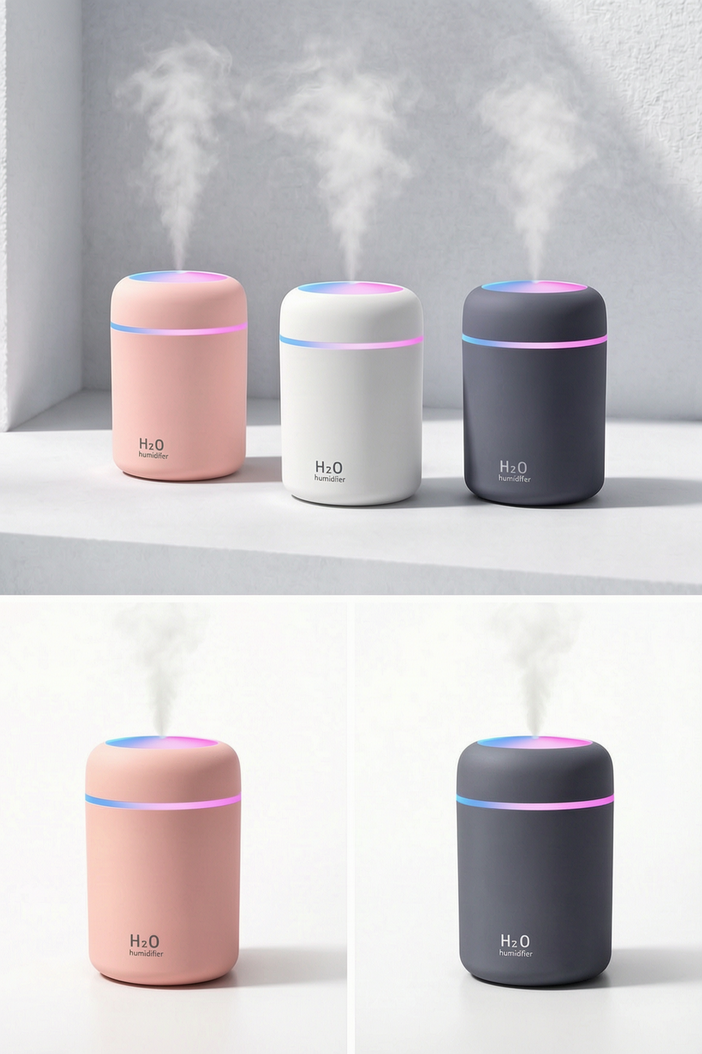 Portable Air Humidifier Aroma Essential Oil Diffuser for Car Home
