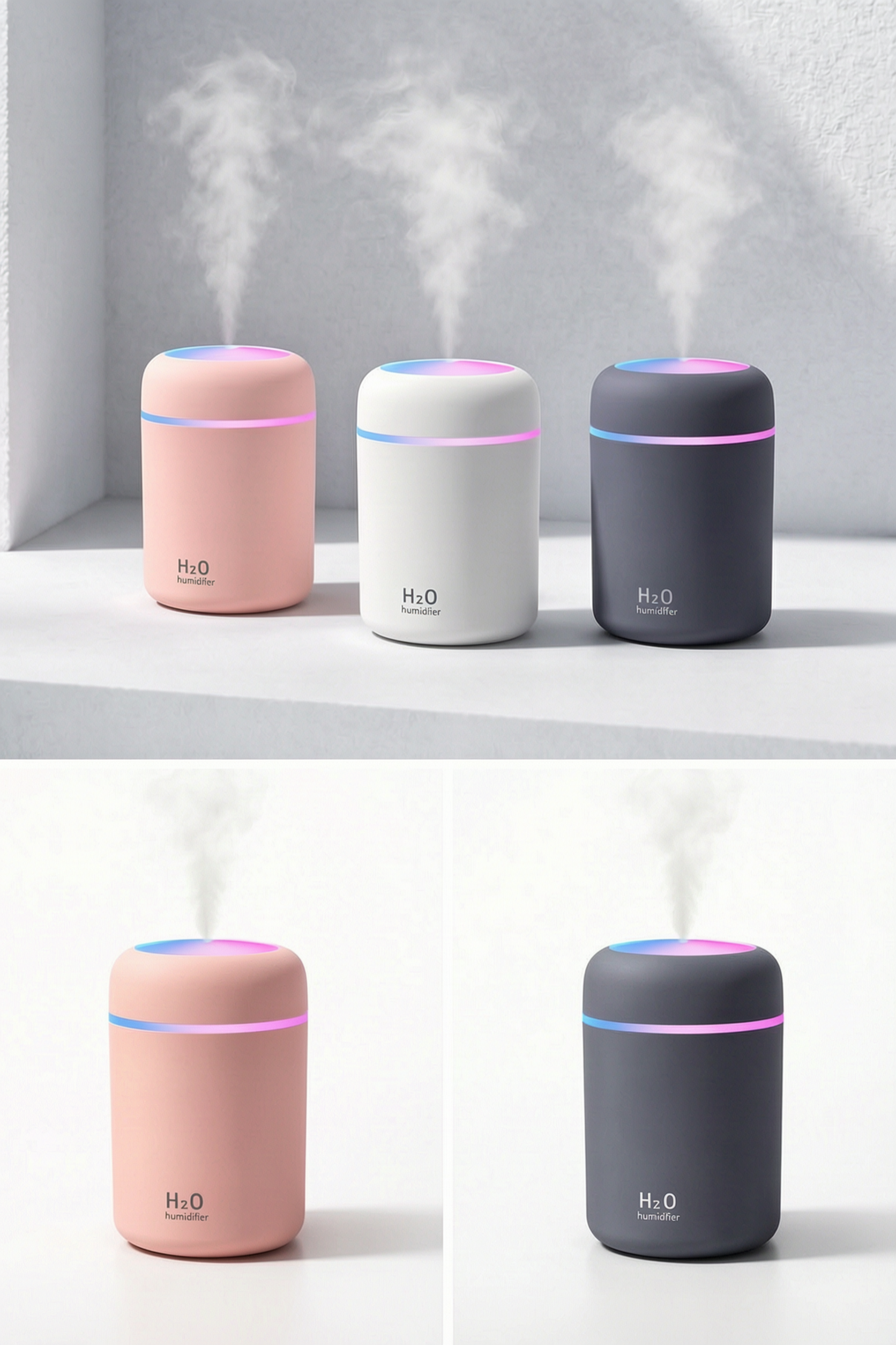 Portable Air Humidifier Aroma Essential Oil Diffuser for Car Home