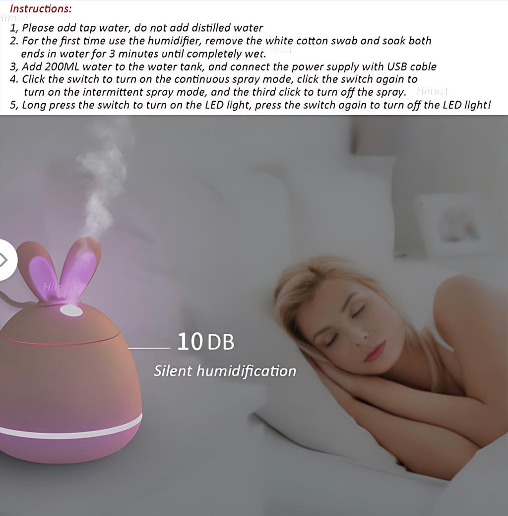 3 in 1 200ML USB Rabbit Air Humidifier Ultrasonic
