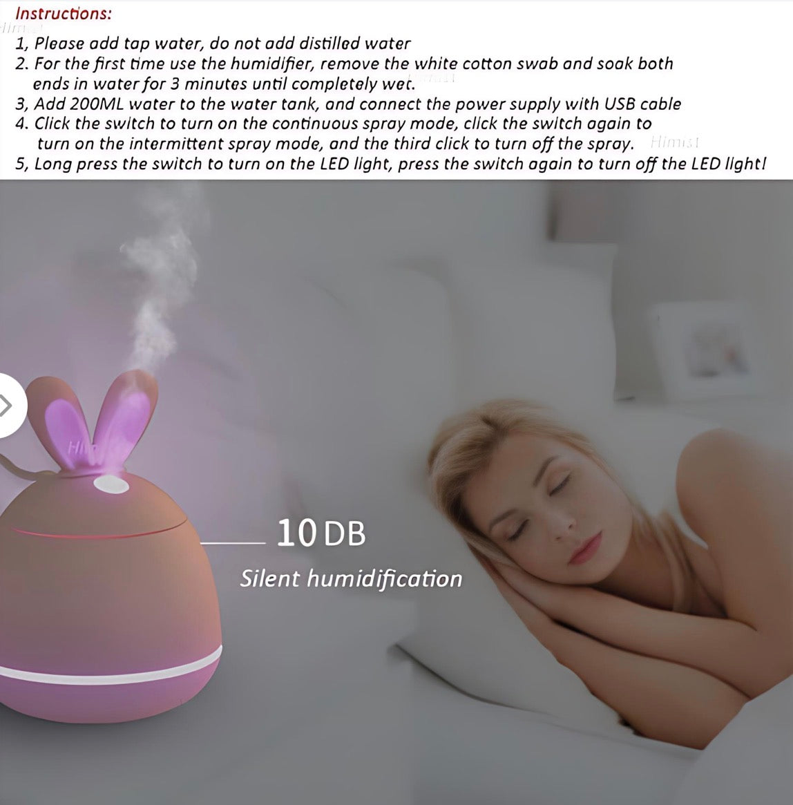 3 in 1 200ML USB Rabbit Air Humidifier Ultrasonic