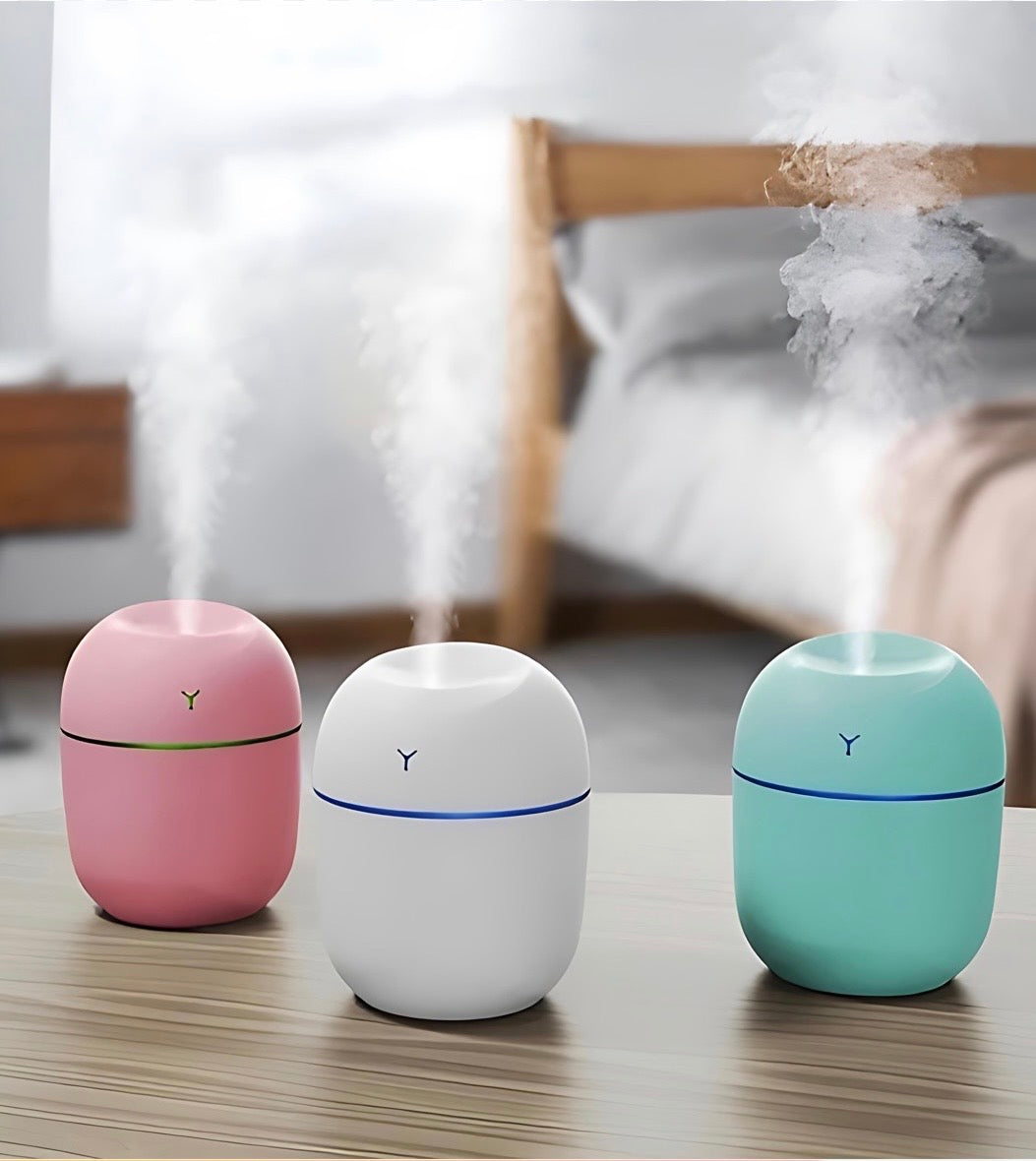 Portable Ultrasonic Humidifier USB Aroma Essential Oil Diffuser LED